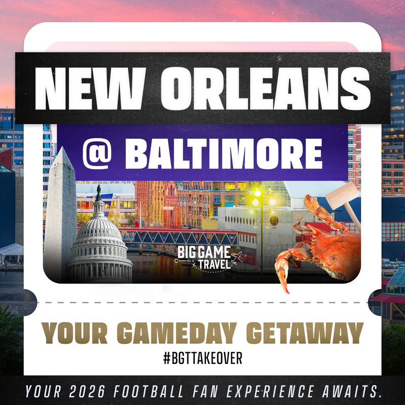 New Orleans at Baltimore 2026!