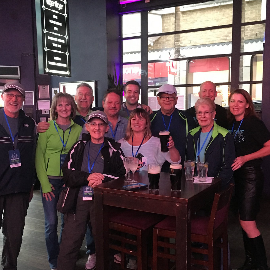 Big Game Travel fans on the Seattle in London trip